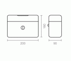CAJA CAUDALES CFC09 200x160x90mm NEGRO