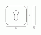 BL BOCALLAVE PERA CUADRADO 131 53x53mm IN
