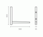 JGO SOPORTE AIRE AC01 500x500mm BE