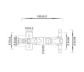 BISAGRA CAZOLETA 165º RECTA BC07 ZN