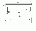 JGO MANILLON RECTO PCR01 180x25mm NE