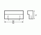 TIRADOR ALUMINIO TRM06 32mm CM