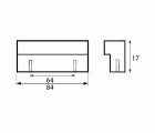 TIRADOR ALUMINIO TRM06 64mm CM