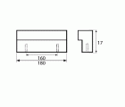 TIRADOR ALUMINIO TRM06 160mm CM