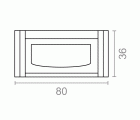 ASA COMODILLA TRM11 80x36mm CM