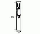 PASADOR EMBUTIR PS10 152mm LP*