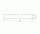 TUBO ARMARIO RETRAC OVAL TA03 25x15x2,5mts CB