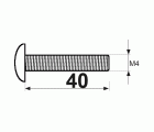 TORNILLO TIRADOR TRN08 M4x40mm ZN