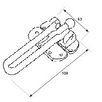 BL RETENEDOR PUERTA RT01 108x63mm NS