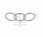 CADENA TORCIDA LISA CDN06 2x10x30mts LTD