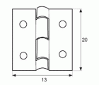 BISAGRA ESTUCHE BS22 13x20mm LP