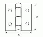 BISAGRA ESTUCHE BS22 13x25mm LP