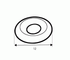 OVALILLO ARANDELA OV03 12mm NI