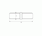 PORTAESTANTE ARANDELA PE03 5x16mm LTD (100)