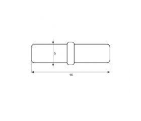 PORTAESTANTE ARANDELA PE03 5x16mm ZN (100)