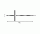SOPORTE BALDA OCULTO SB03 150mm BC
