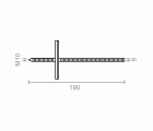 SOPORTE BALDA OCULTO SB03 190mm BC