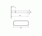 SOPORTE BALDA OCULTO SB02 150mm ZN
