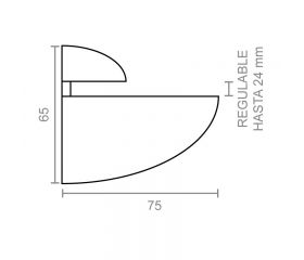 SOPORTE PELICANO SP04 75x65mm CB