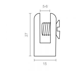SOPORTE CILINDRICO SC04 5-6mm CB