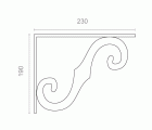 PALOMILLA ORNAMENTAL PLM05 230x190mm NE