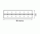 BISAGRA PIANO BS32 40mm x 50mts LTD