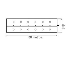 BISAGRA PIANO BS32 40mm x 50mts LTD