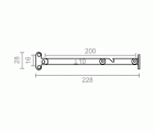 BISAGRA COMPAS BCP09 IZDA 200mm NI