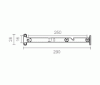 BISAGRA COMPAS BCP09 IZDA 250mm NI