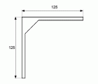 PALOMILLA SUPER PLM03 125x125mm BL