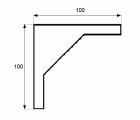 ANGULO SUPER AN03 100x100mm ZN