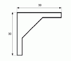 ANGULO SUPER AN03 30x30mm ZN