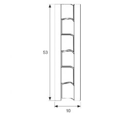 BISAGRA SOLAPADA S/REM BS25 53mm CB