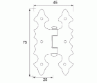 BISAGRA ALAS BS07 75x45mm NE