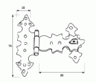CIERRE ARCON CC08 75x85mm NE