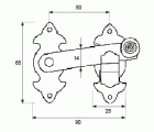 ALDABA FORJA P/25 ADB05 90x65mm NE