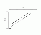 PALOMILLA REFORZADA PLM04 250x200mm NE