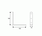 ANGULO REFUERZO AN01 100x100x19mm BC