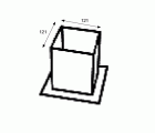 SOPORTE VIGA PIE SV04 121x121mm ZN