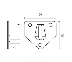PLACA COLGADOR EXTINTOR CG14 6kgs ZN