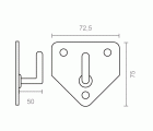 PLACA COLGADOR EXTINTOR CG15 5kgs ZN