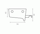 COLGADOR BIVALENTE CG04 59x49mm BL