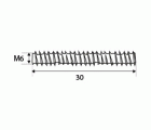 ESPARRAGO TNE10 M6x30mm ZN