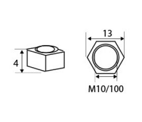 TUERCA TRC09 M10/100x13x4mm ZN