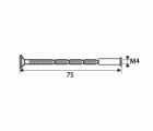 TORNILLO PASANTE MULTICORTE TRN02 M4x75mm LTD