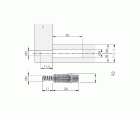 ESPIGA METALICA ENS08 9,3x37mm ZN/VE