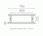 JGO MANILLON RECTO MN03 600x30mm IN