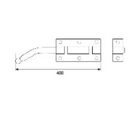 PASADOR SEGURIDAD PS06 400mm BC