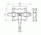 PASADOR FORJA PS11 40mm NE