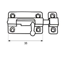 BL PASADOR ZAMAK PS02 35mm NI